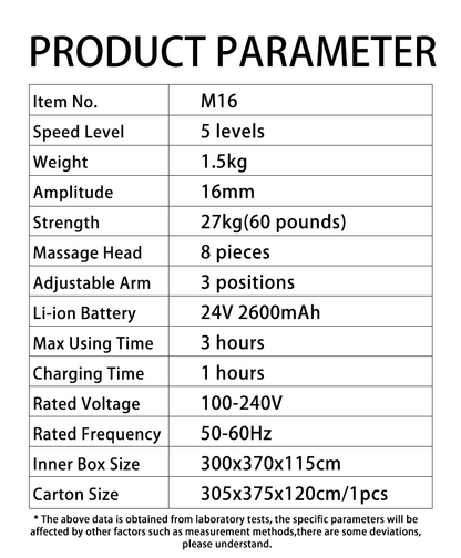 Massage Gun High Power Amplitude 16mm Percussion