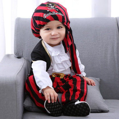 Red Pirate Kids Baby Jumpsuits