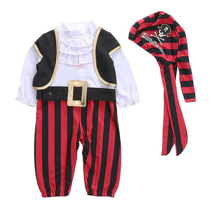 Red Pirate Kids Baby Jumpsuits