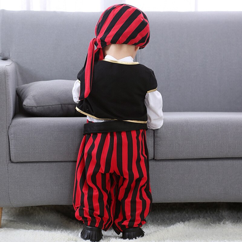 Red Pirate Kids Baby Jumpsuits