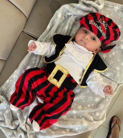 Red Pirate Kids Baby Jumpsuits