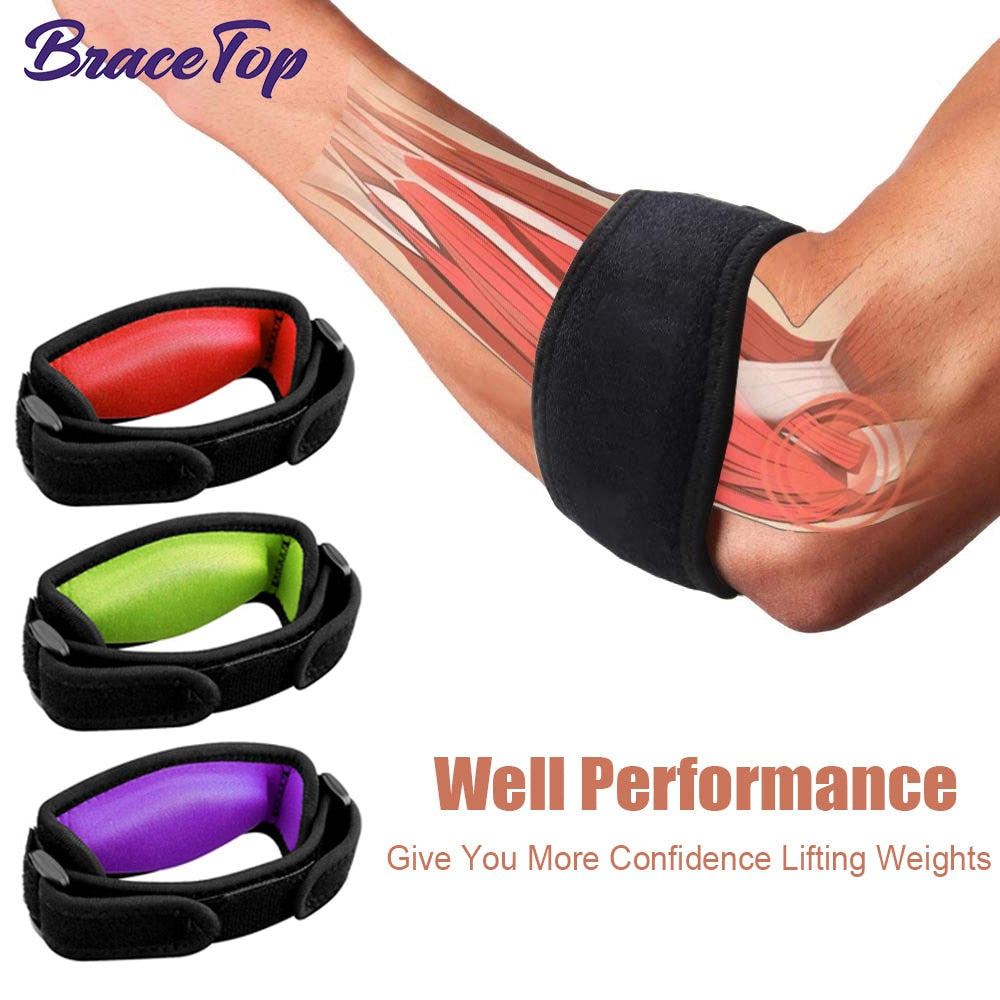 Elbow Support Strap Band with Compression Pad