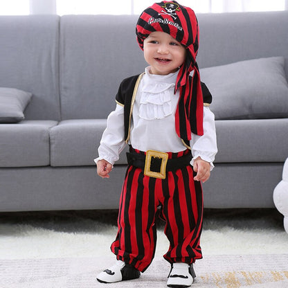 Red Pirate Kids Baby Jumpsuits