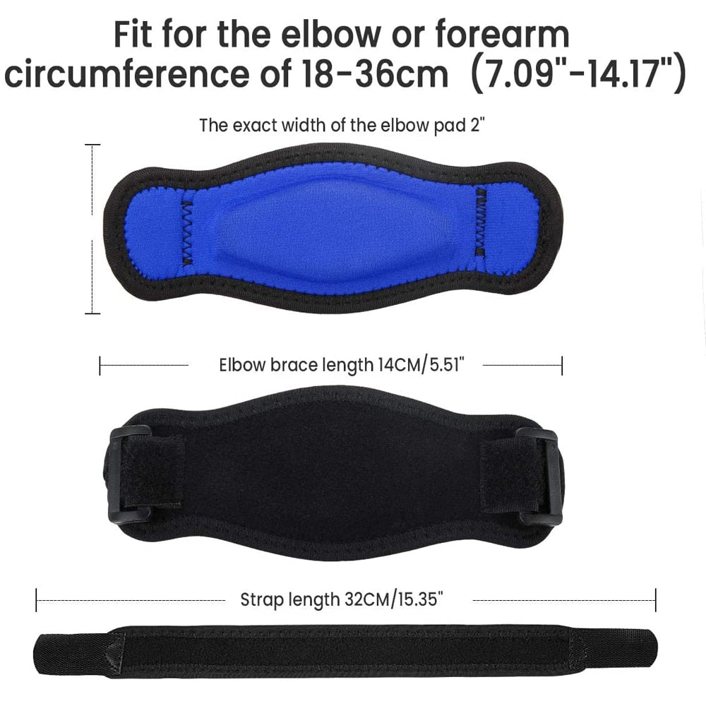 Elbow Support Strap Band with Compression Pad